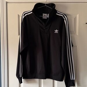 Adidas Black Half-Zip Sweatshirt. Never worn. Men’s medium